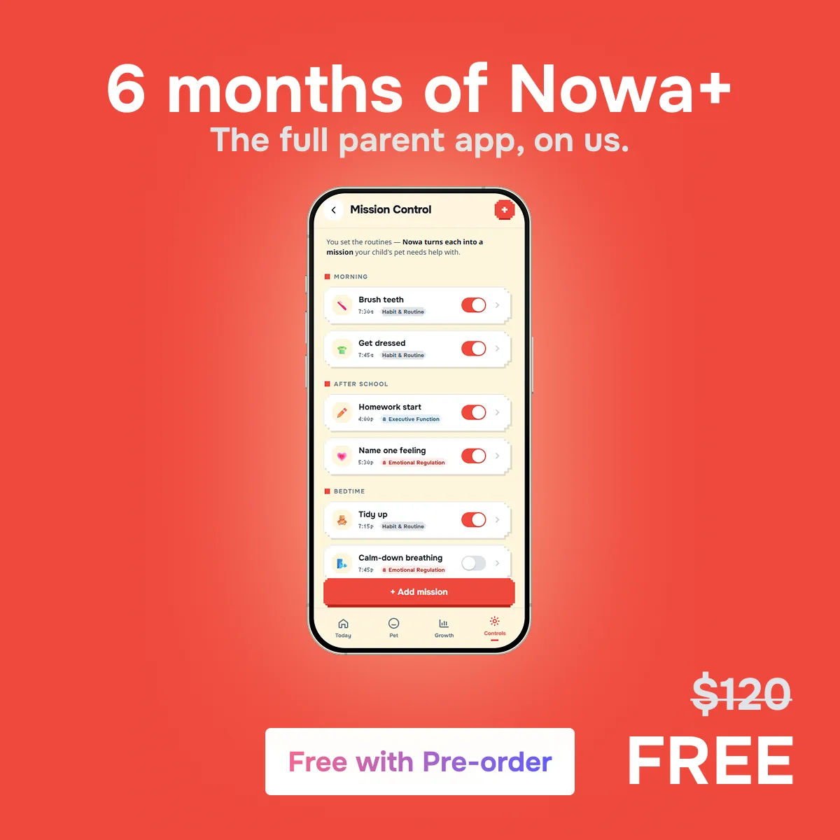 6 months of Nowa+, the full parent app