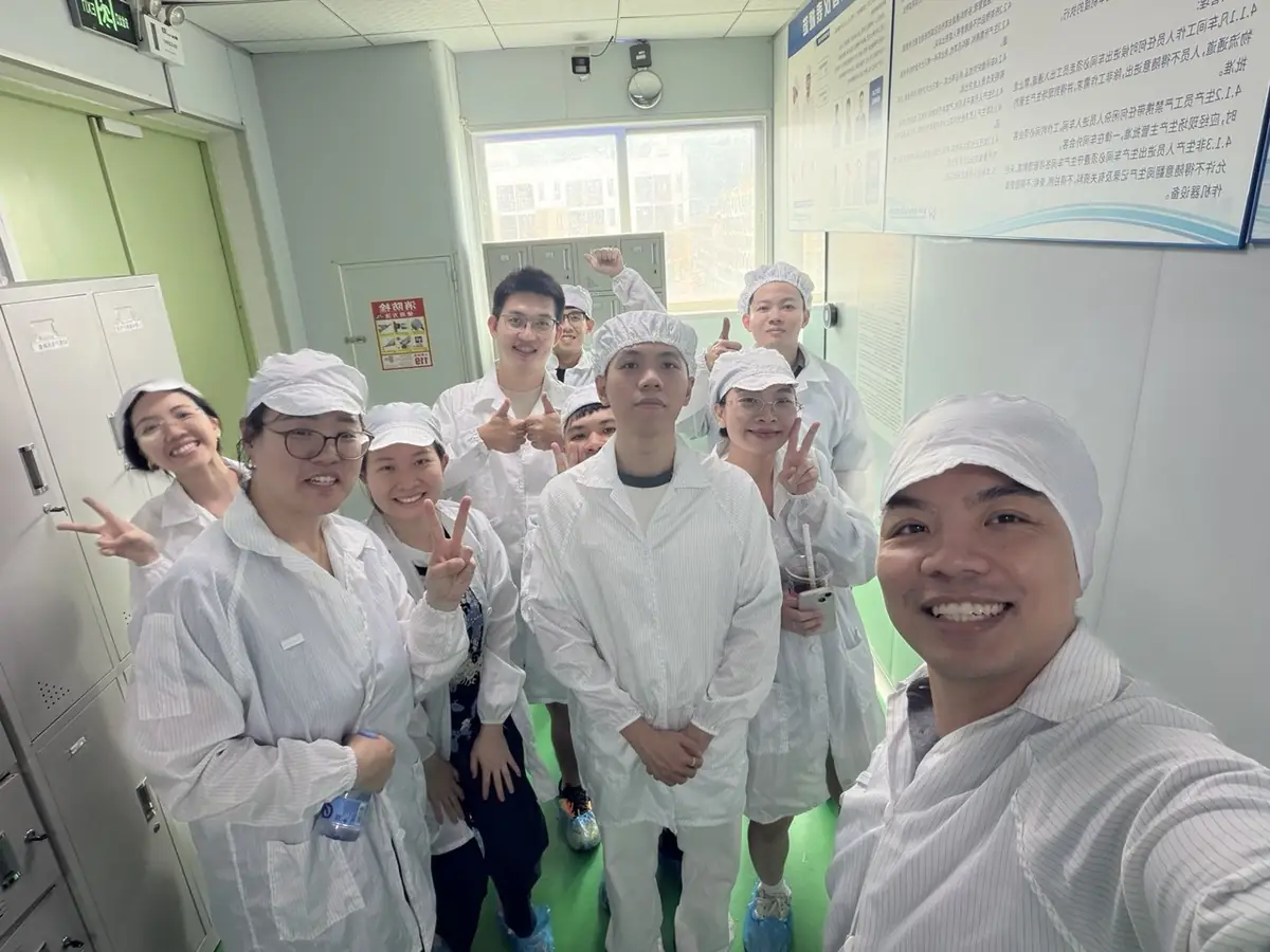Nowa prototypes on the factory floor in Shenzhen